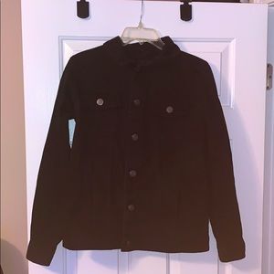 Men’s Brave Soul black denim jacket size medium